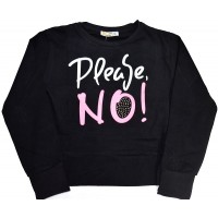 Модерна детска блуза PLEASE NO 6-11 години.
