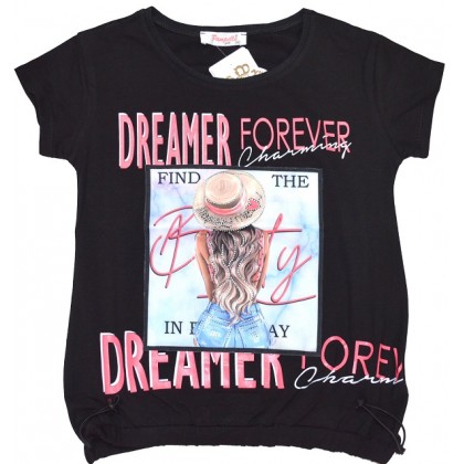 Юношеска блуза DREAMER FOREVER 140-176 ръст в черно. Юношеска блуза DREAMER FOREVER 140-176 ръст в черно.