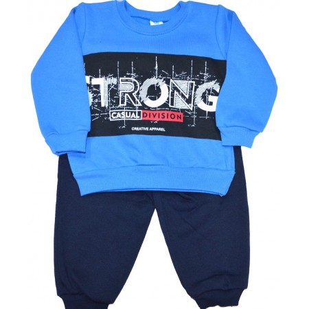 Ватиран комплект STRONG 1-4 години в синьо. Ватиран комплект STRONG 1-4 години в синьо.