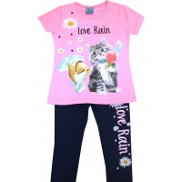 Детски комплект КОТЕ 2-5 години в розово. Детски комплект КОТЕ 2-5 години в розово.