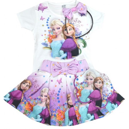 Детски комплект 4 части АЕ 2-7 години в лилаво. Детски комплект 4 части АЕ 2-7 години в лилаво.