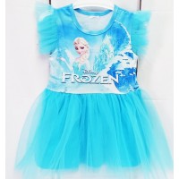 Детска рокля АЕ 1-9 години в синьо. Детска рокля АЕ 1-9 години в синьо.