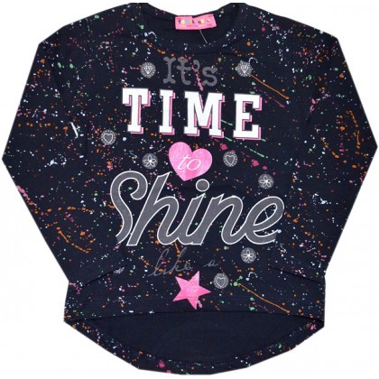 ДЕТСКА БЛУЗА *SHINE* 116-140 РЪСТ В ЧЕРНО. ДЕТСКА БЛУЗА *SHINE* 116-140 РЪСТ В ЧЕРНО.